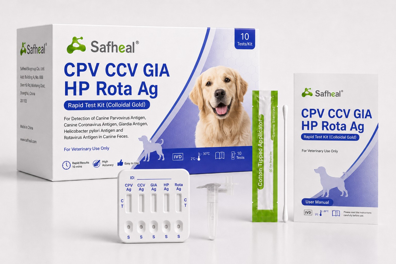 Giardia CCV CPV CDV combinato test rapido