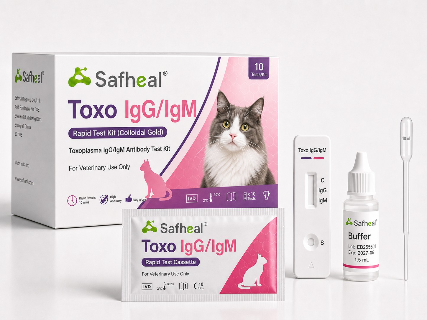 Toxoplasma IgG/IgM test rapide
