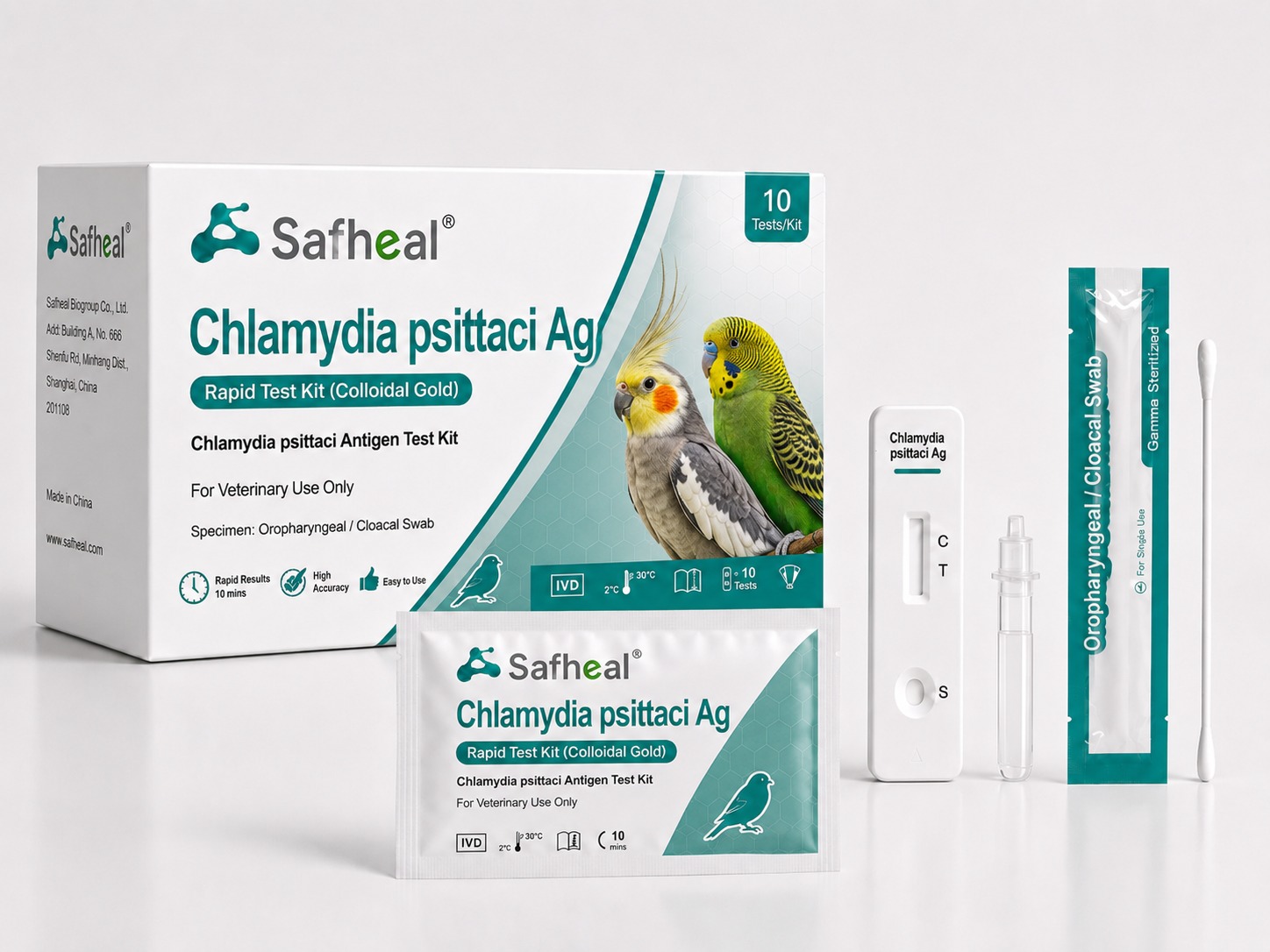 Avian Chlamydia psittaci Ag Rapid Test Kit