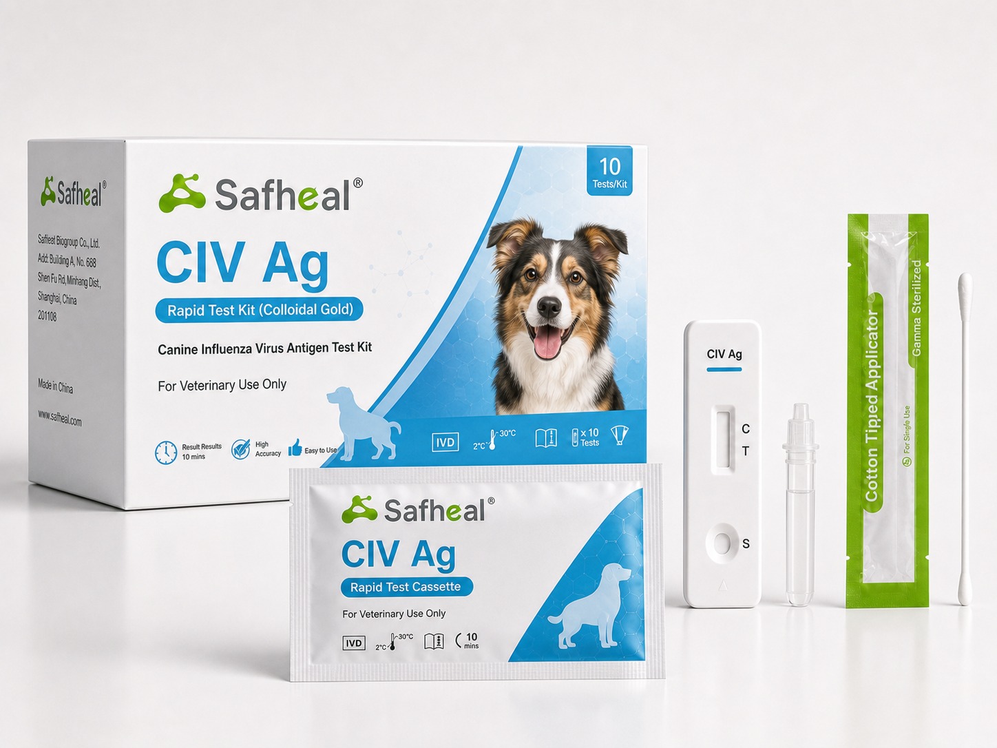 Canine Influenza Virus (CIV) Ag Rapid Test Kit