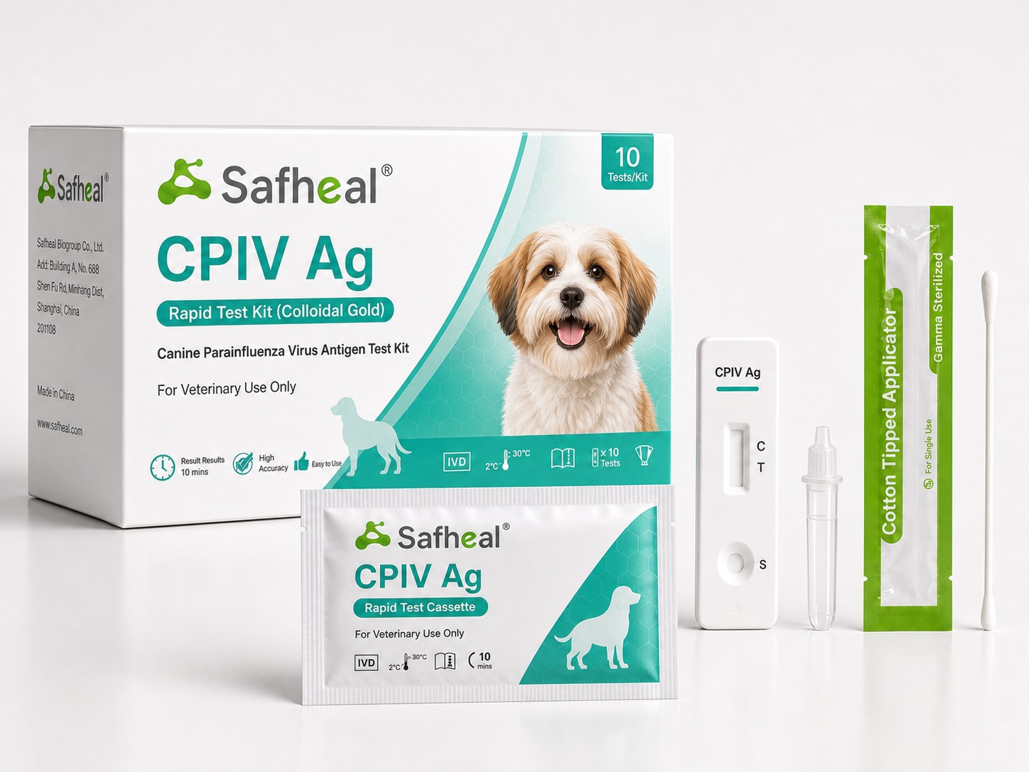 Canine Parainfluenza Virus (CPIV) Ag Rapid Test Kit