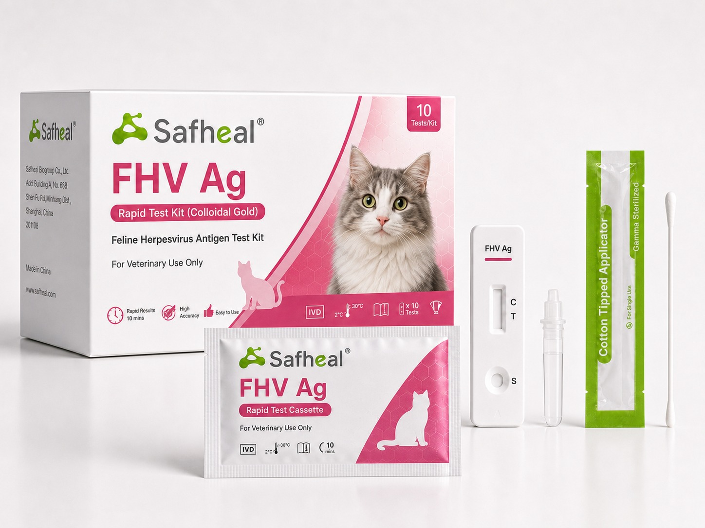 Katzens Herpesvirus (FHV) Ag Schnelltest-Kit