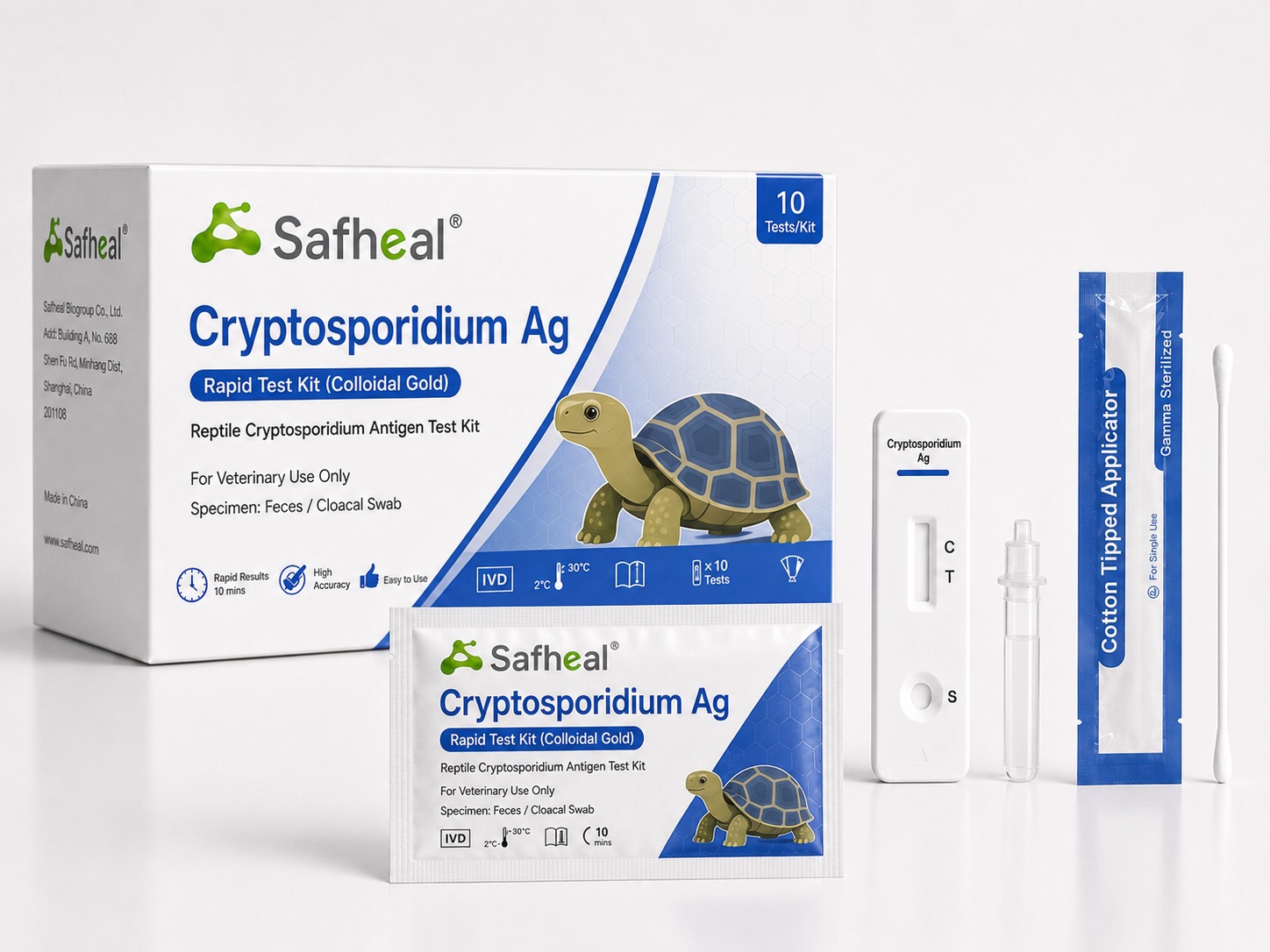 Reptile Cryptosporidium Ag Rapid Test Kit