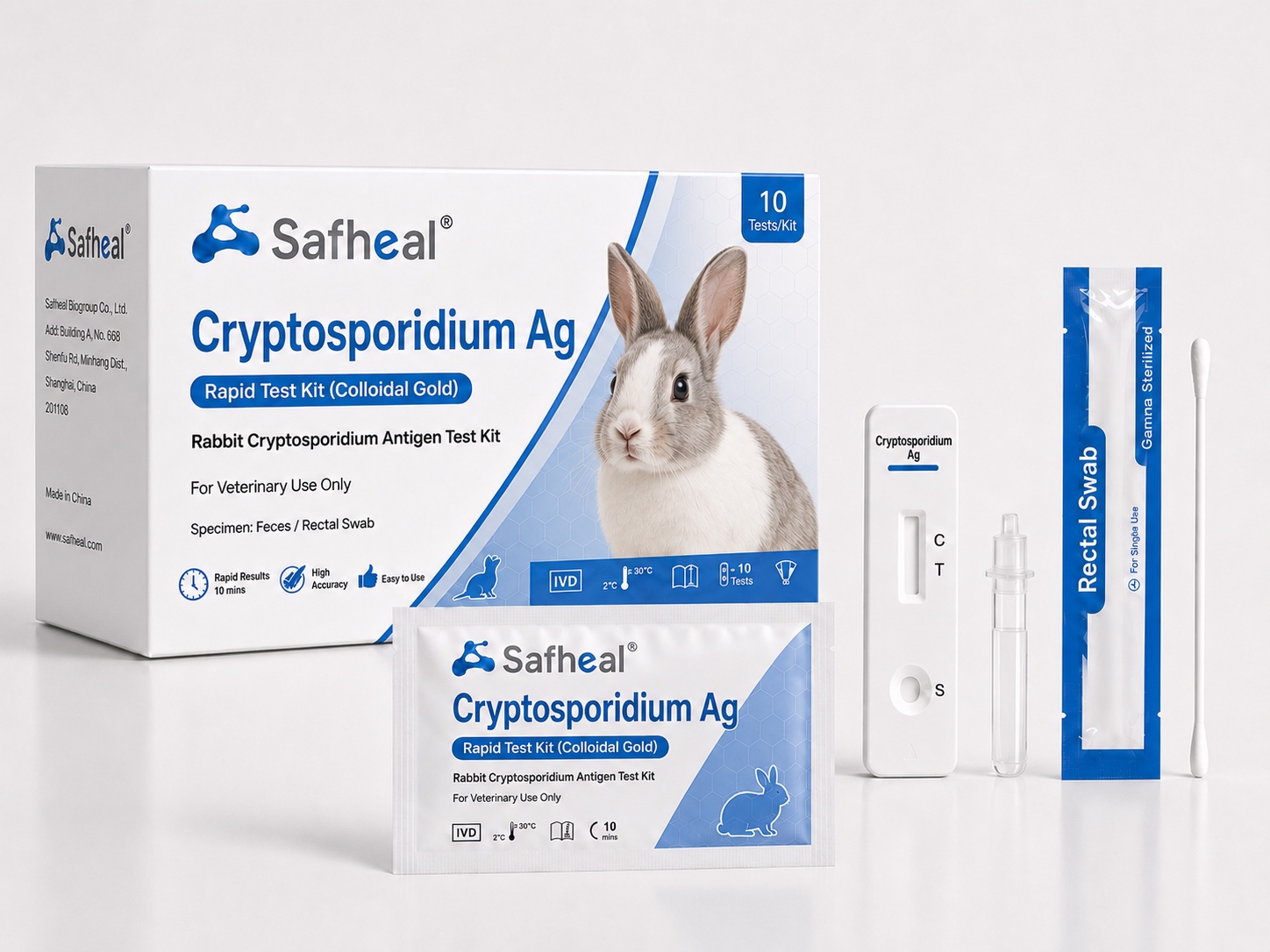 Rabbit Cryptosporidium Antigen Rapid Test Kit