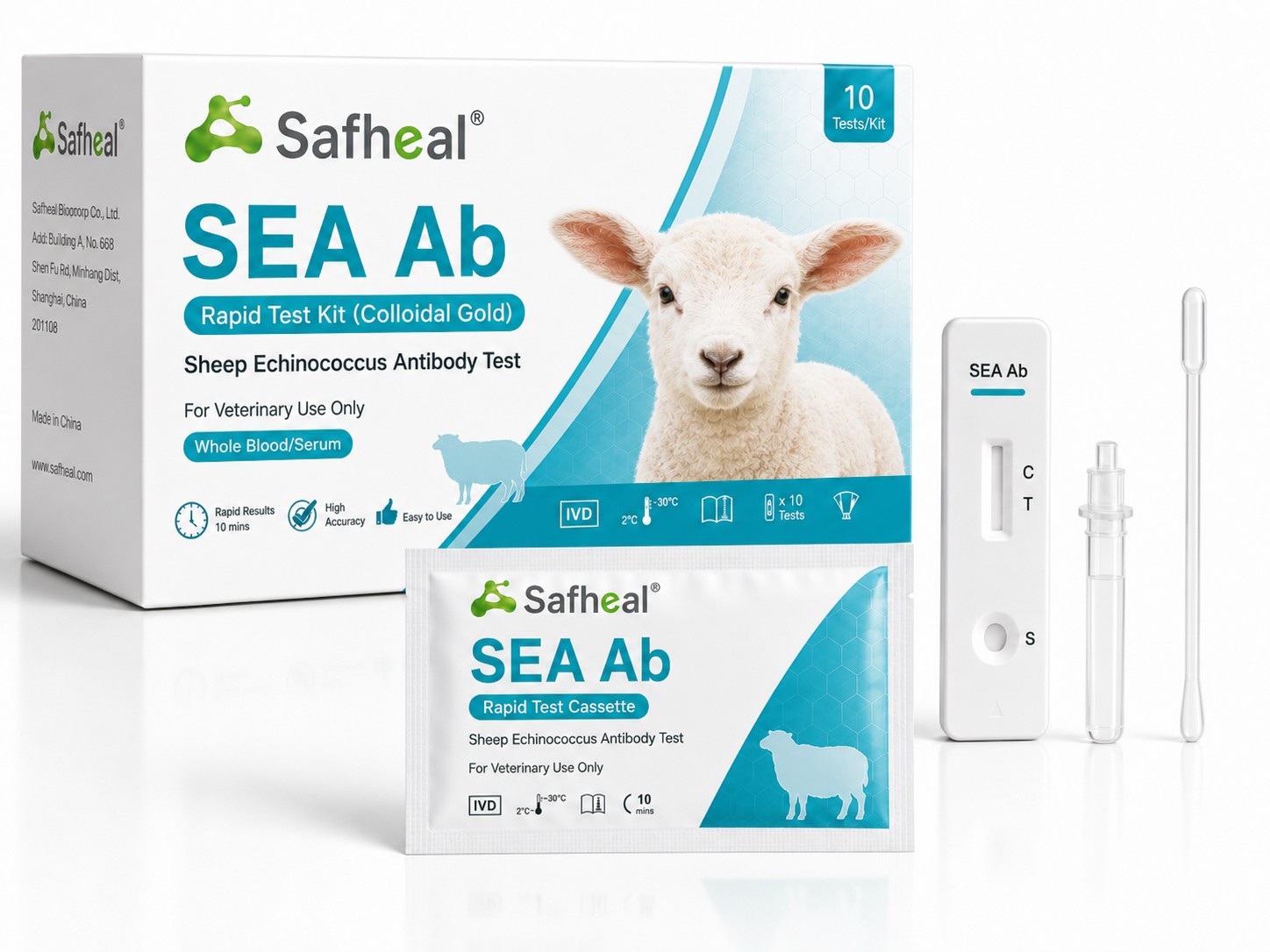 ovino Echinococcus anticorpo kit per test rapido