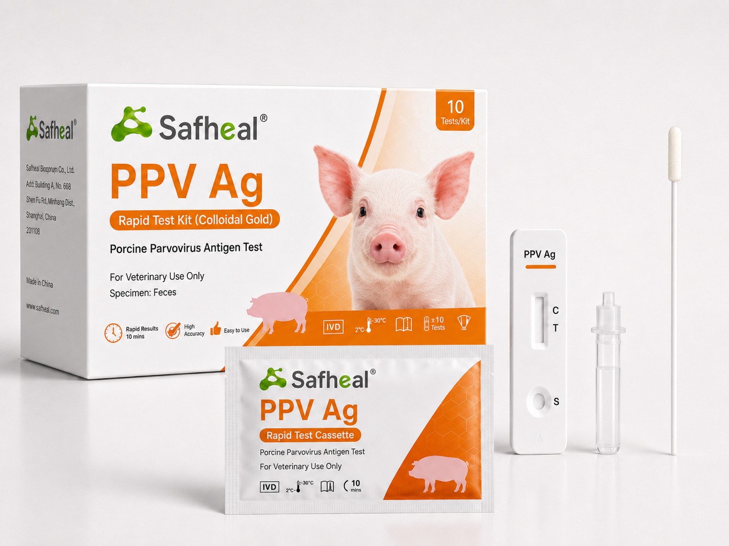 parvovirus suino antigene kit per test rapido