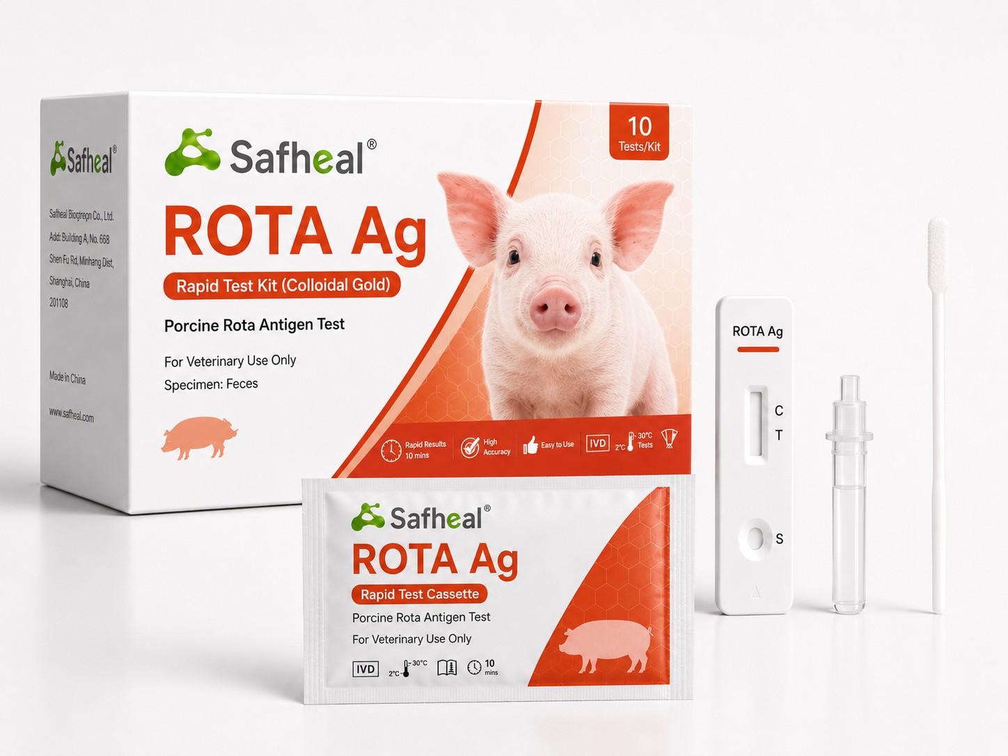 Schweine Rotavirus Antigen Schnelltest-Kit