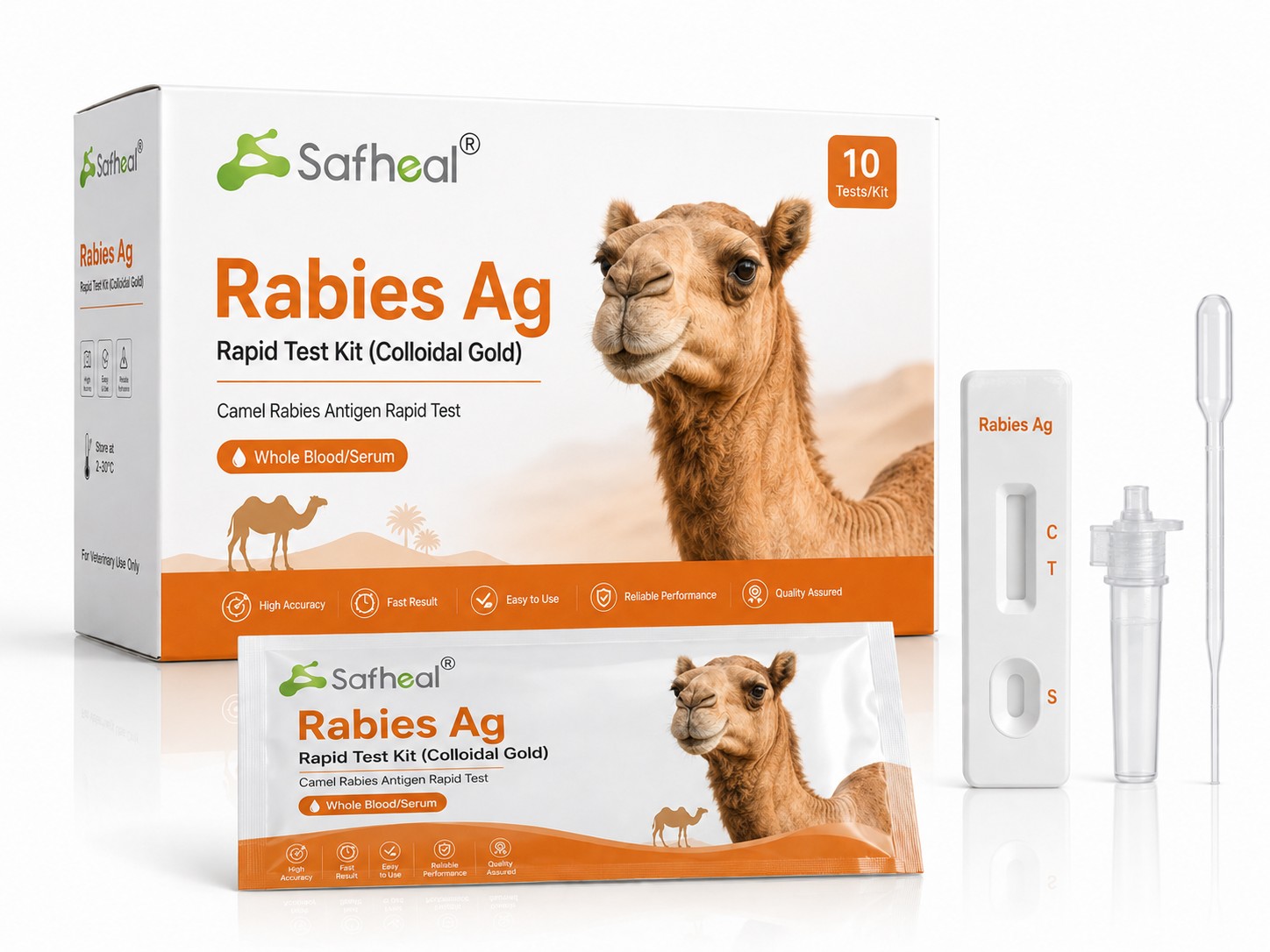 Kamel Tollwutvirus Antigen Schnelltest-Kit