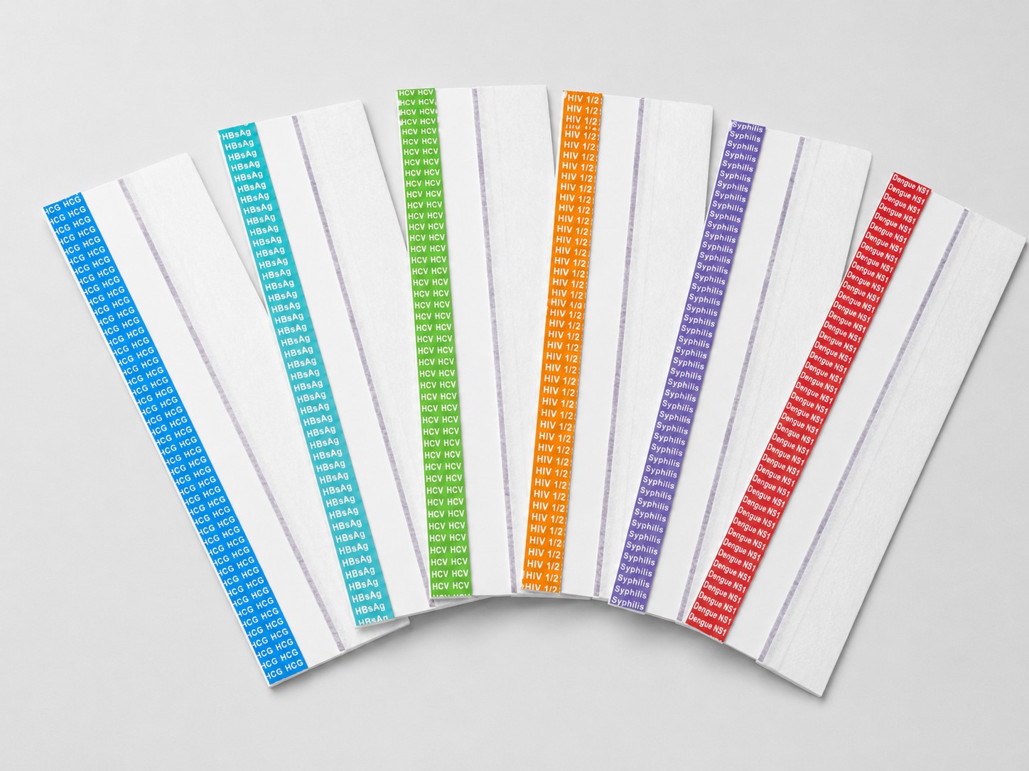 Foglio non tagliato per test rapido a oro colloidale