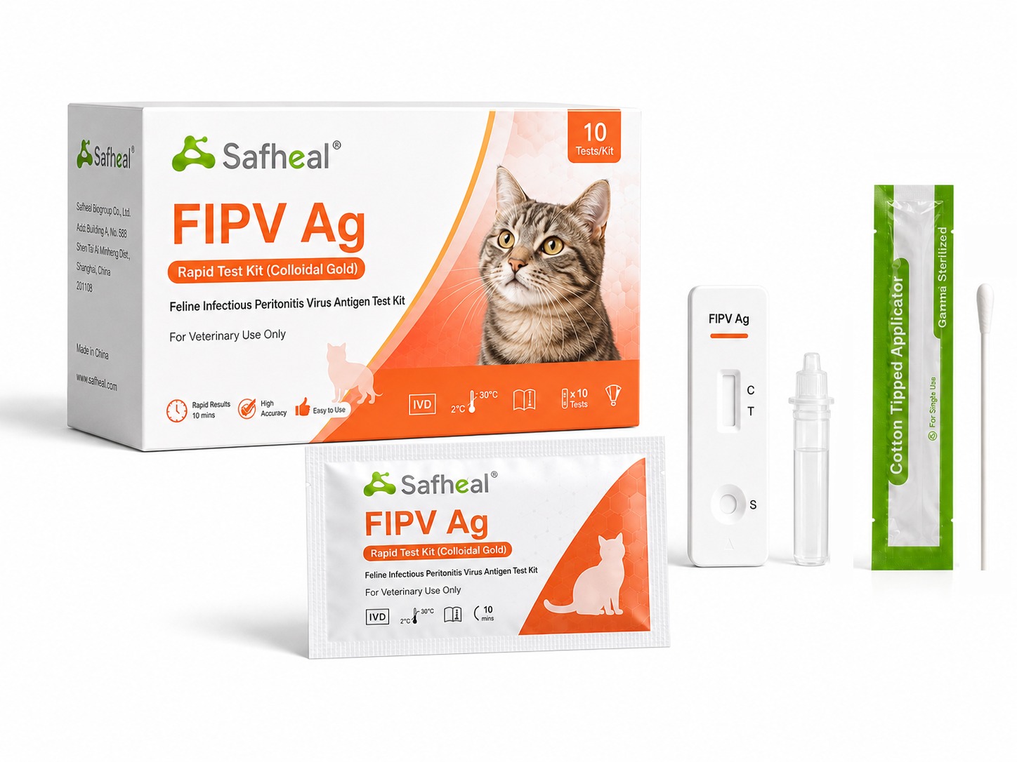 Felines FIPV-Antigen-Schnelltestkit