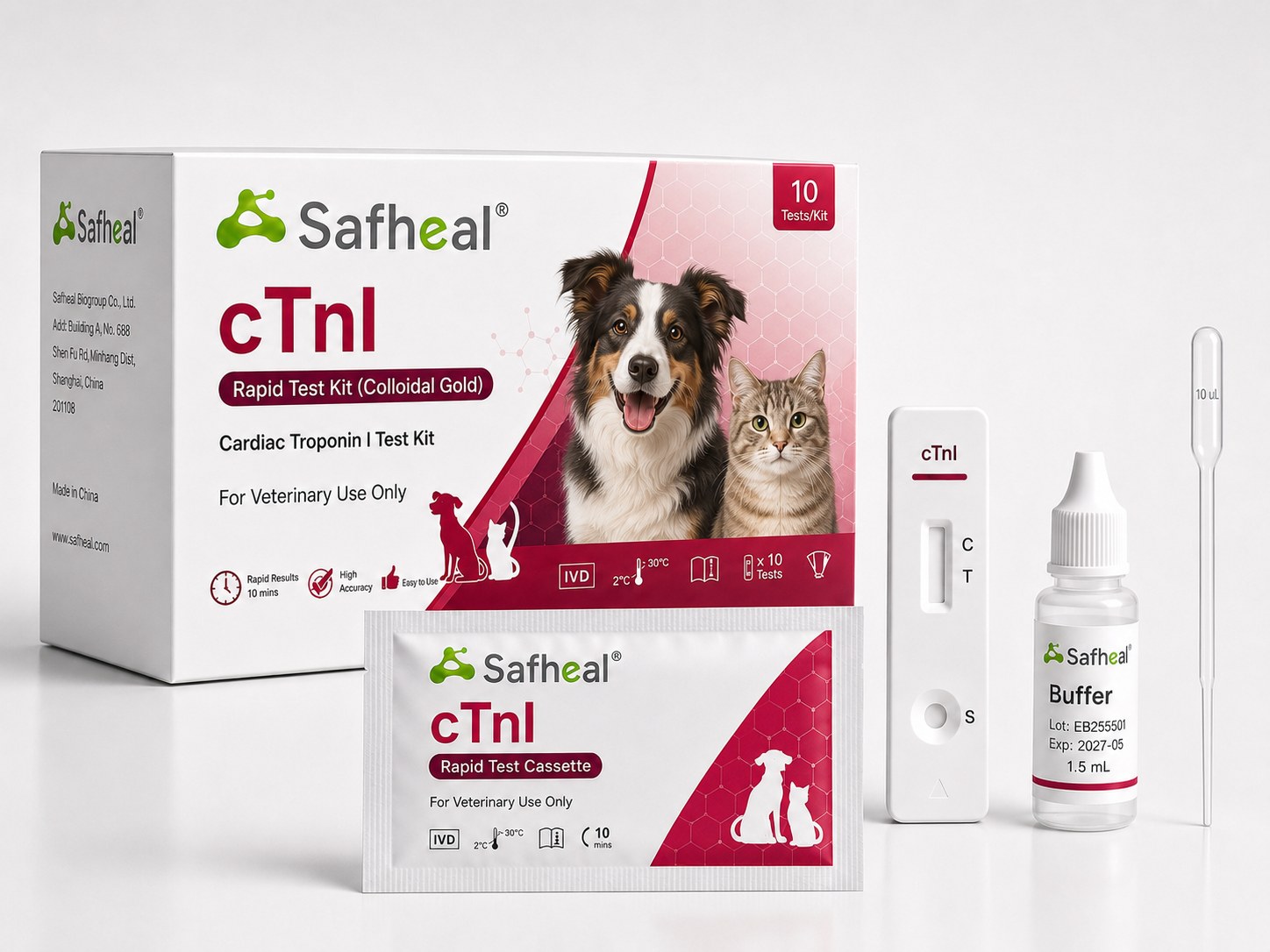 Canine/Feline cTnI Rapid Test Kit