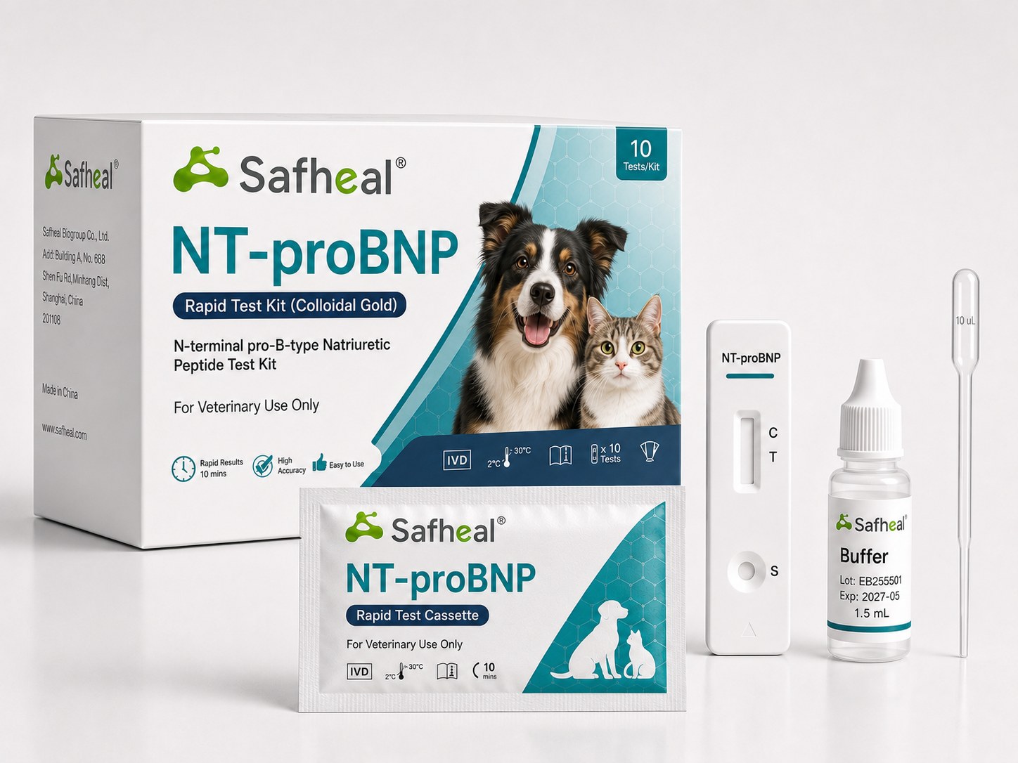 Hunde/Katzen NT-proBNP Schnelltest