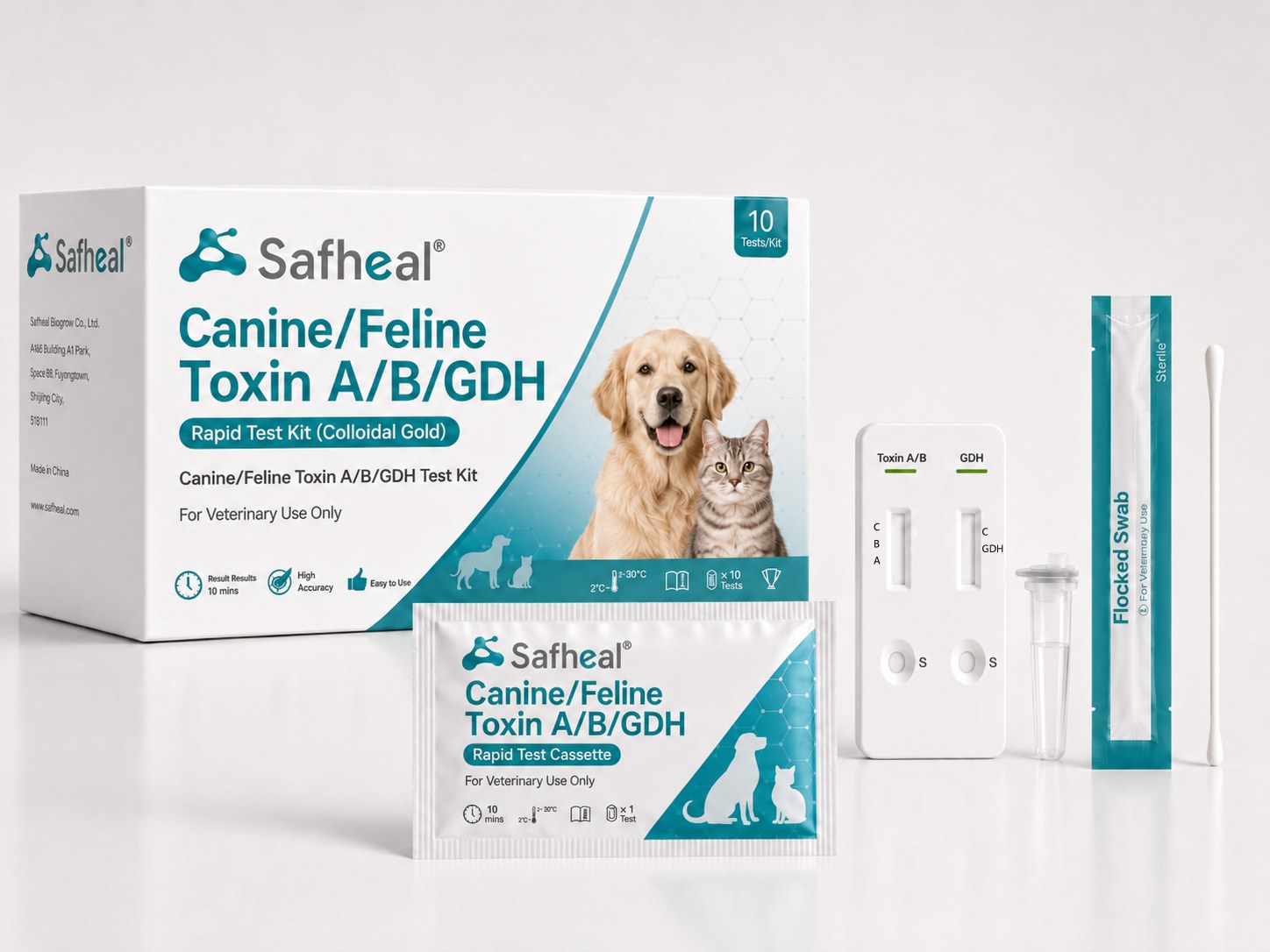 Hunde/Katzen Toxin A/B/GDH Schnelltest