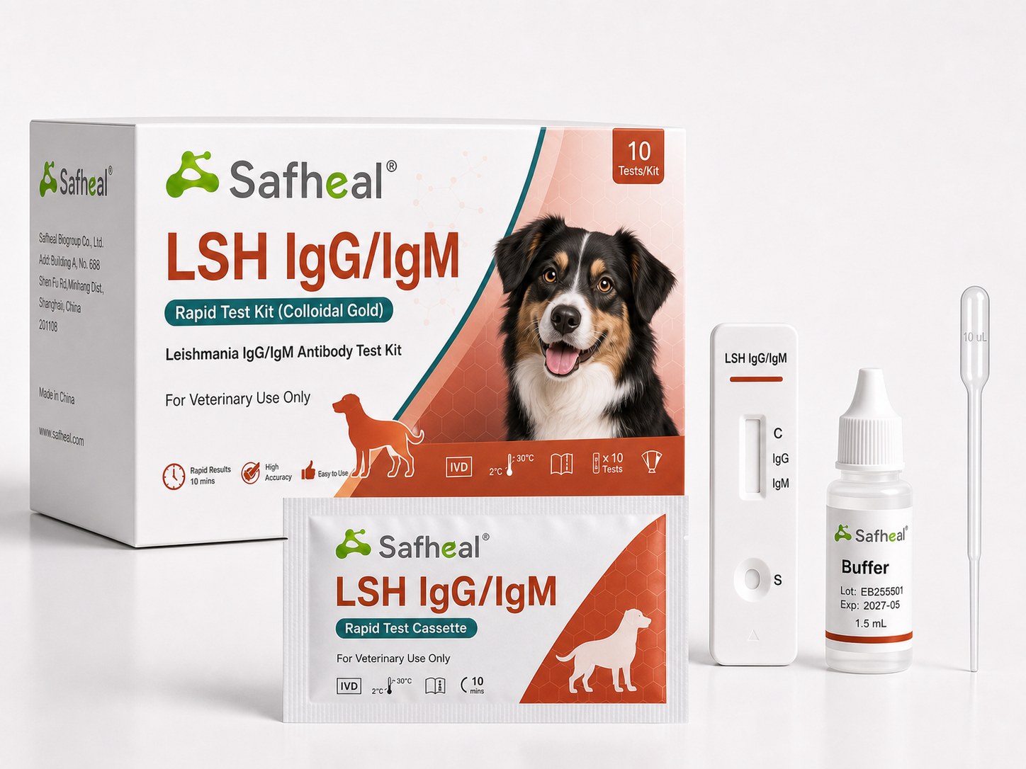 犬猫 LSH IgG/IgM 利什曼原虫抗体快速检测试剂盒