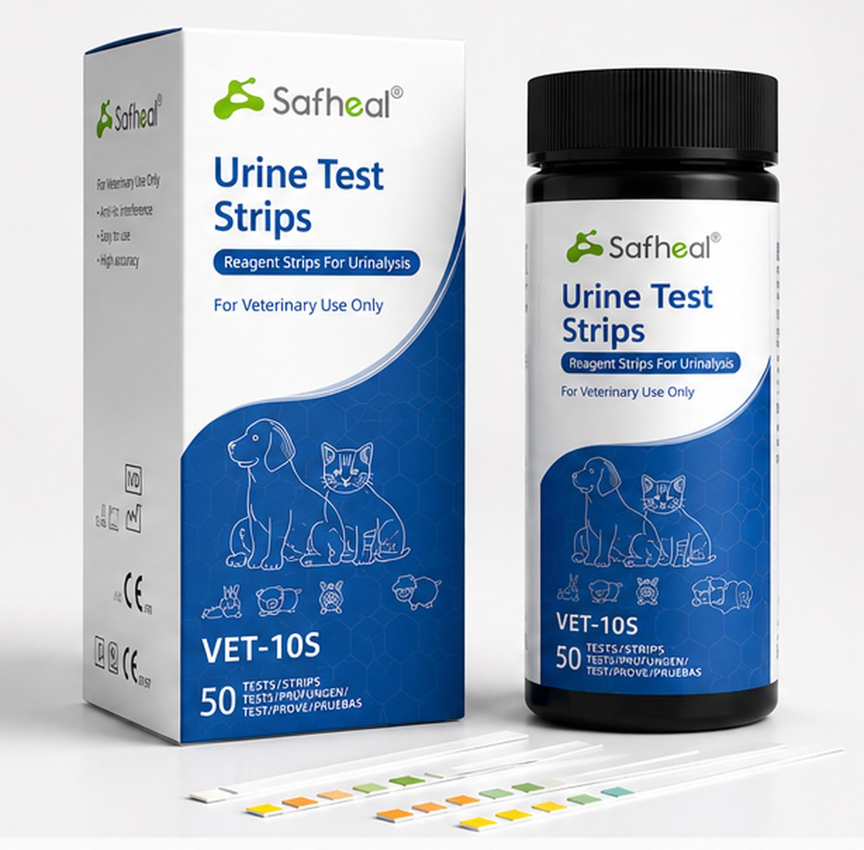 Pet Urine Test Strips VET-10S