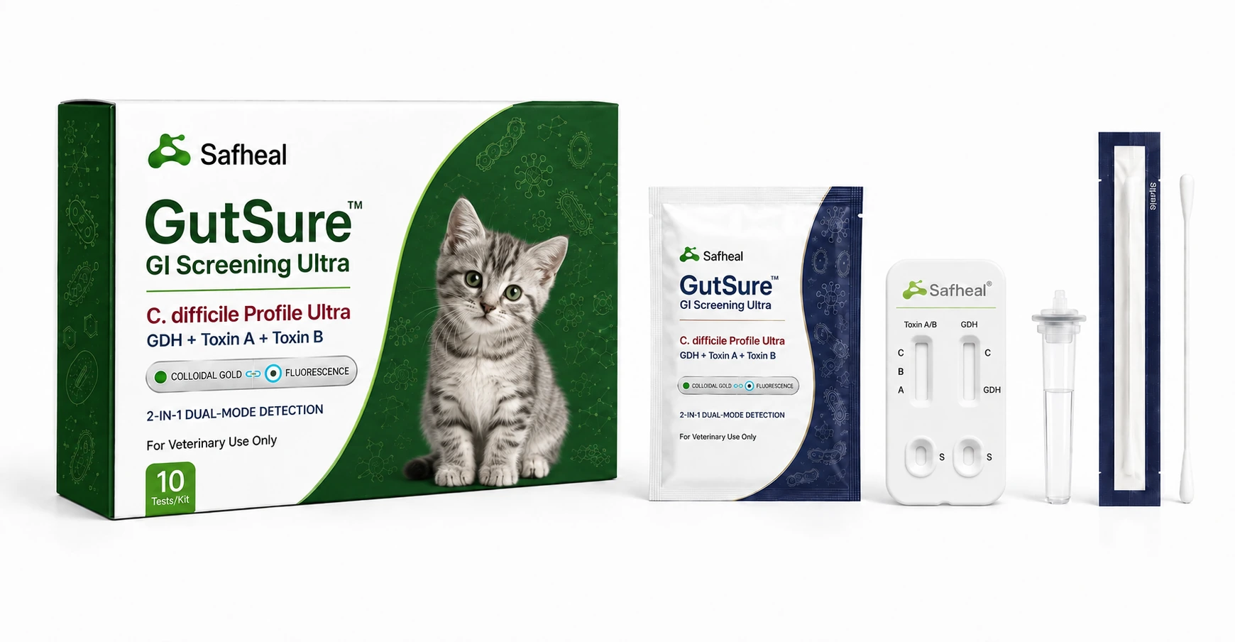 GutSure C. difficile Profile Ultra(C. difficile GDH, Toxin A, Toxin B Combo Test)