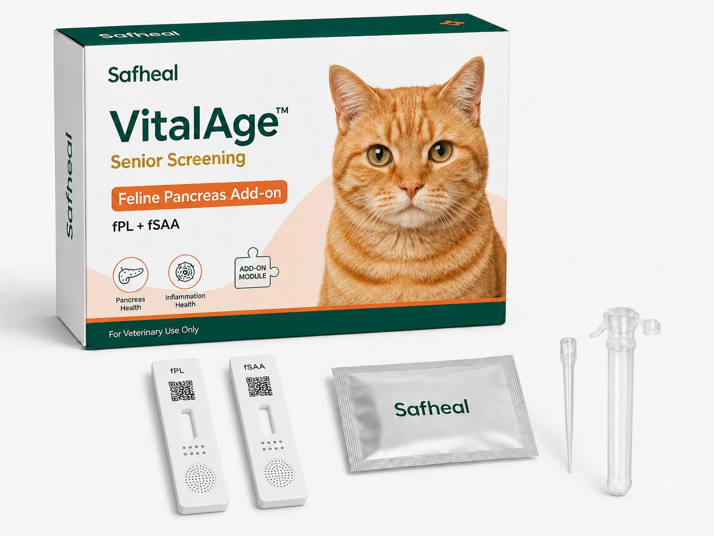 VitalAge Senior Screening Feline Pancreas Add-on(fPL, fSAA Combo Test)