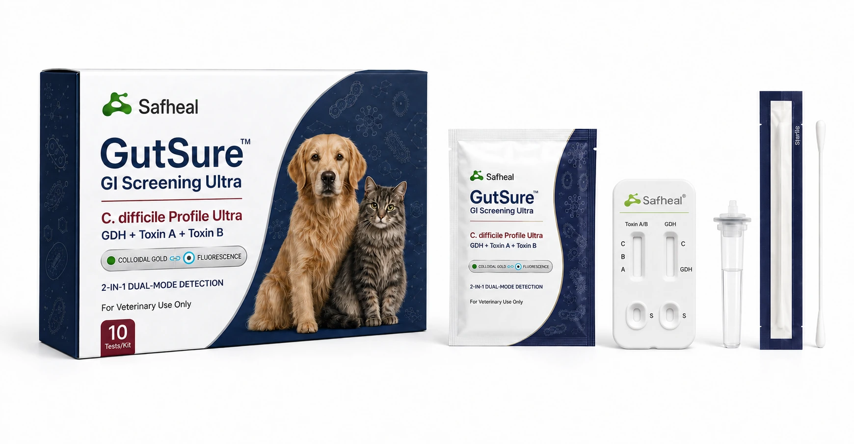 GutSure C. difficile Profile Ultra(C. difficile GDH, Toxin A, Toxin B Combo Test)