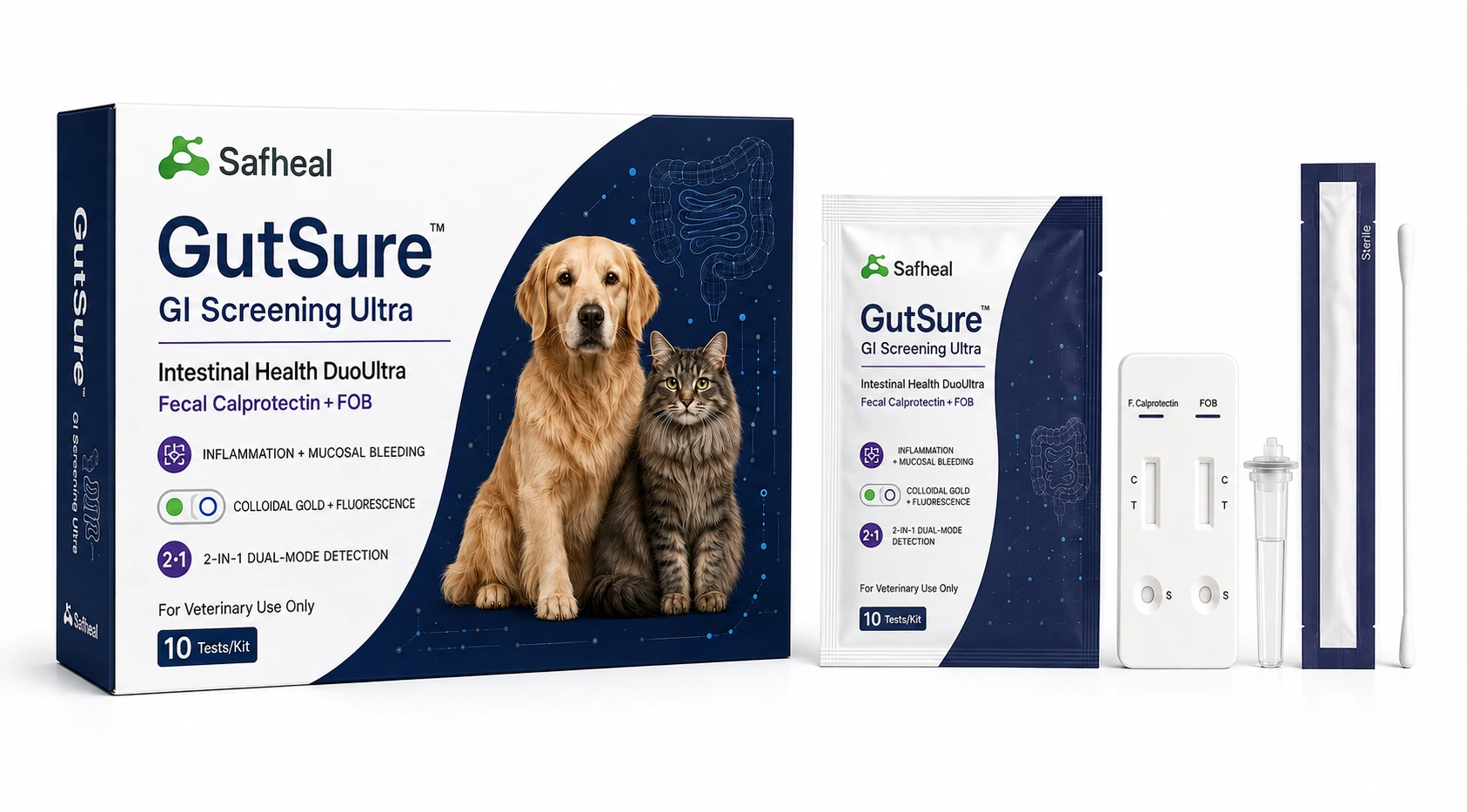 GutSure Intestinal Health Duo Ultra(Fecal Calprotectin, FOB Combo Test)
